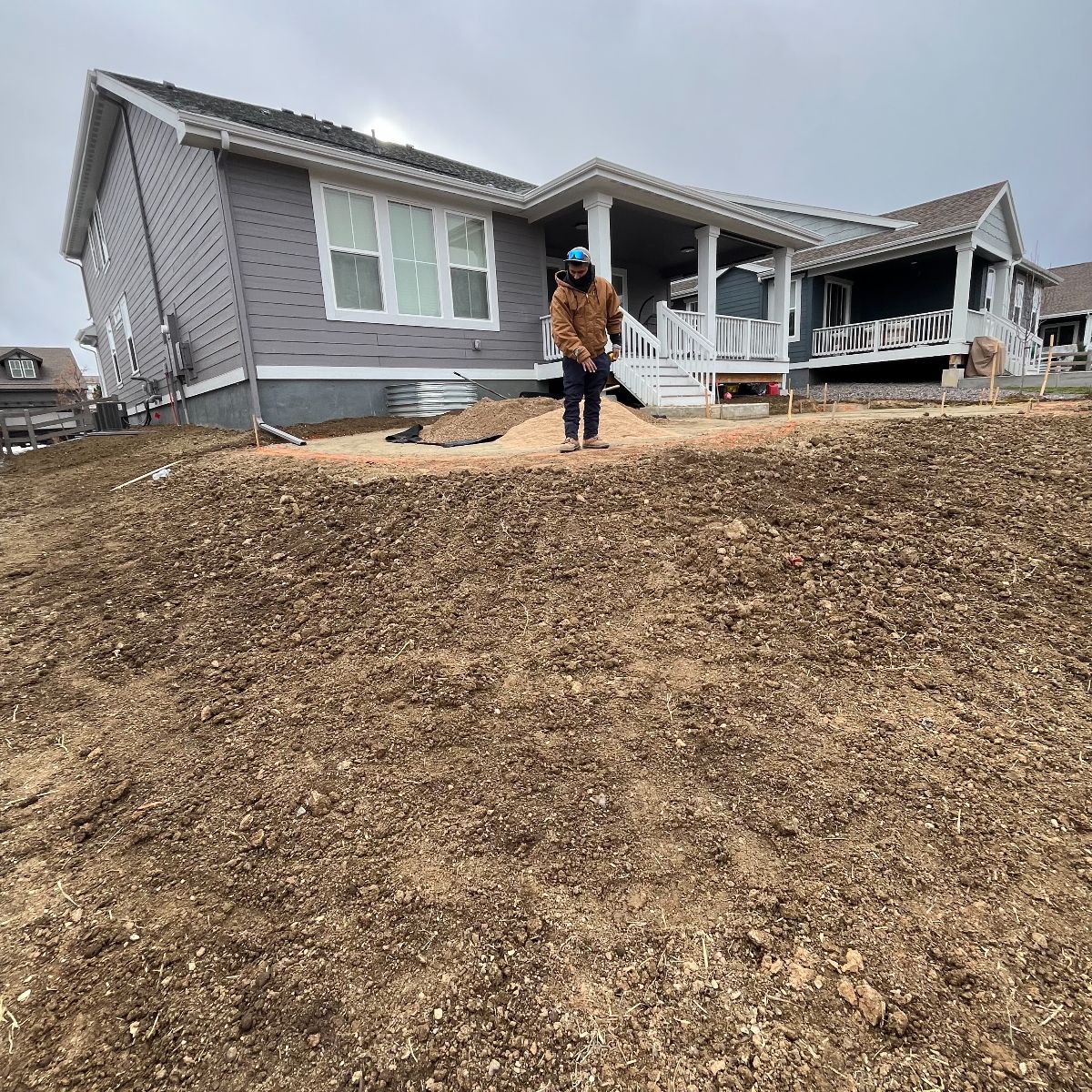 Yard before turf installation — Littleton, Colorado
