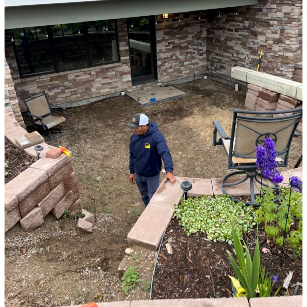 Arvada concrete steps installation