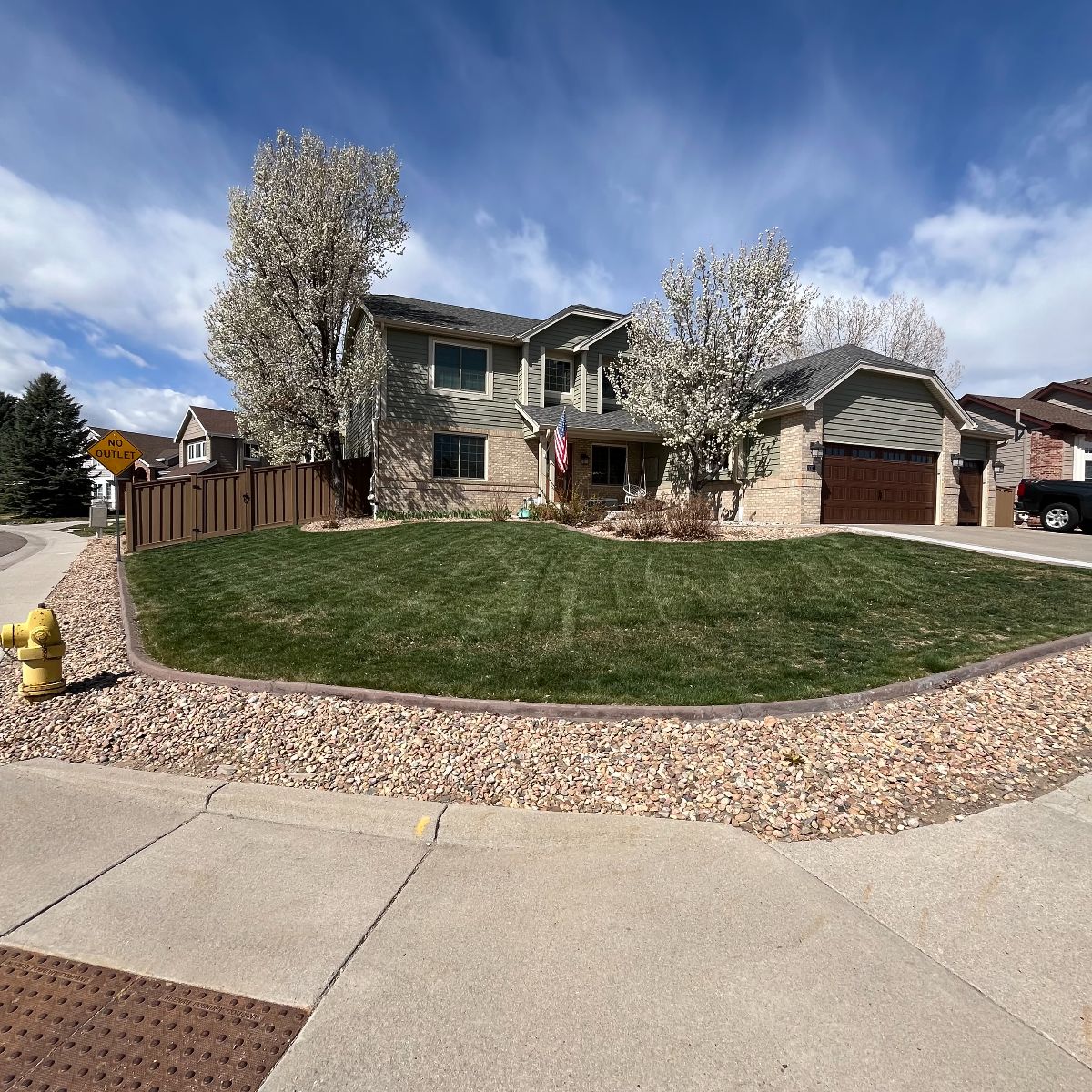 Littleton front yard before xeriscape