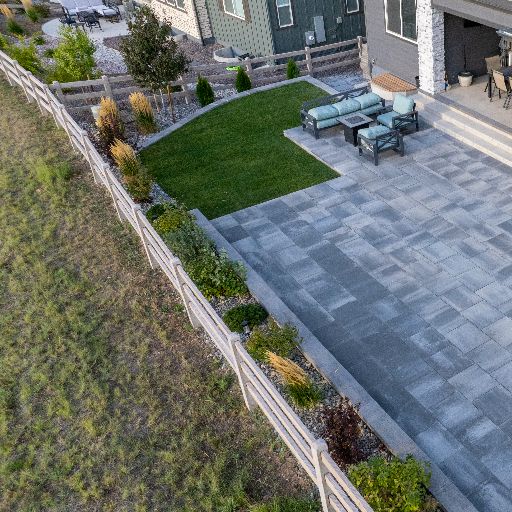Paver patio and sod Littleton