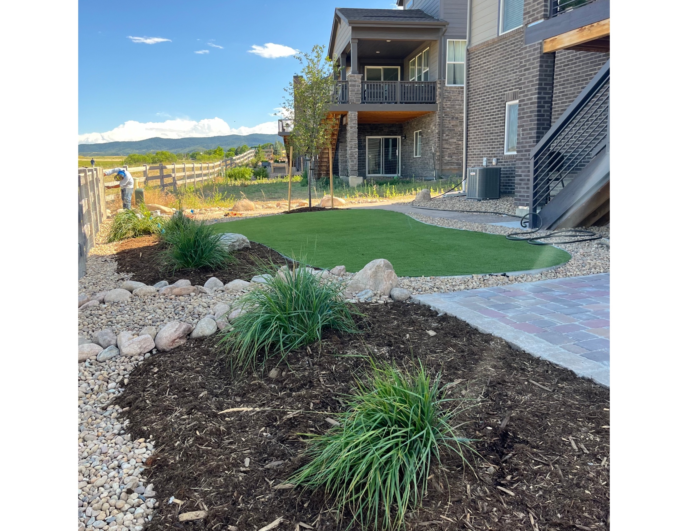 Artificial turf installation in Littleton