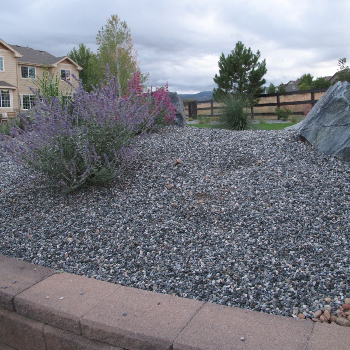Boulder retaining — Arvada