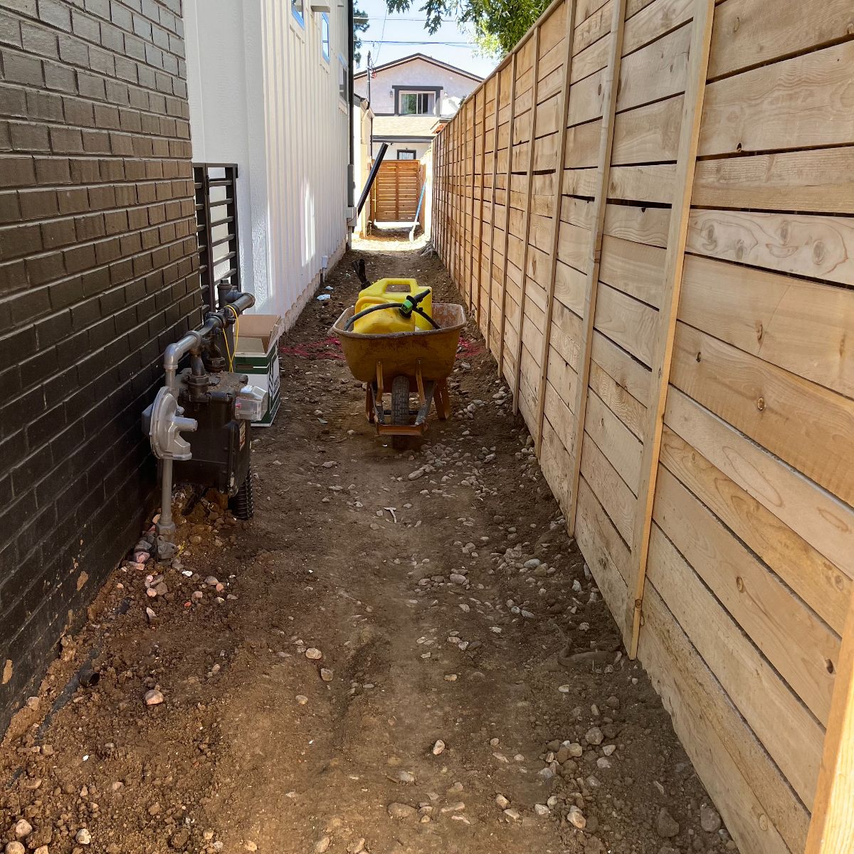 Old walkway before concrete replacement in Denver CO