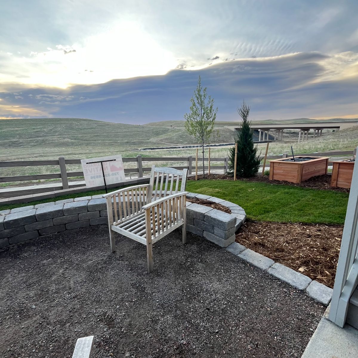 Fire pit patio outdoor living Denver