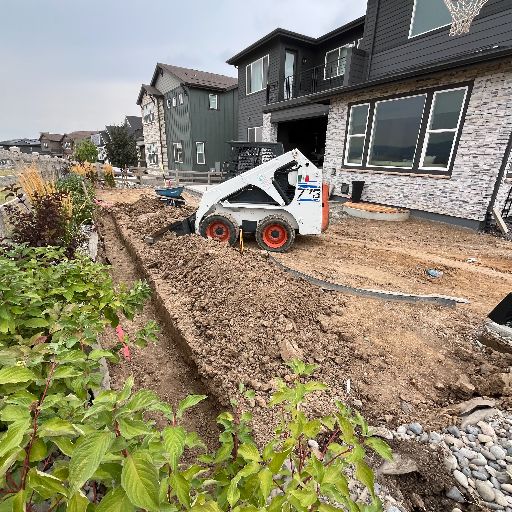 Paver sport court under construction in Littleton, Colorado