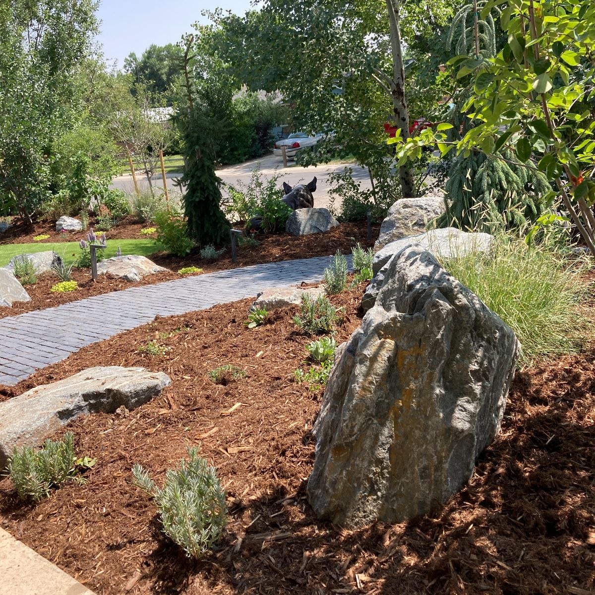 New paver front walkway in Arvada CO