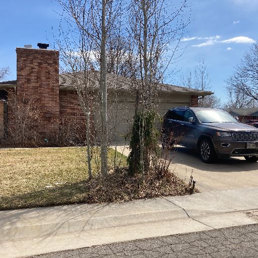 Completed turf and paver walkway in an Arvada, Colorado front yard