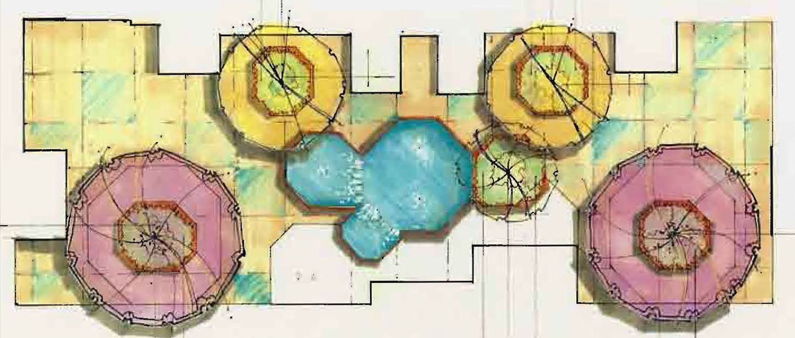 Professional landscape design plan drawing — Colorado Native Landscapes